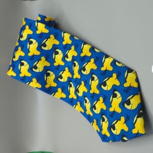 Goldfish Crackers Necktie with Sunglasses Pepperidge Farms 100% Silk Fish Fun